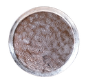 Metal Candle Plate Silver