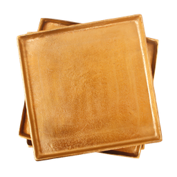 Platter gold square