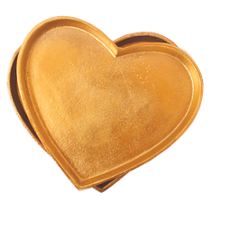 Platter heart gold